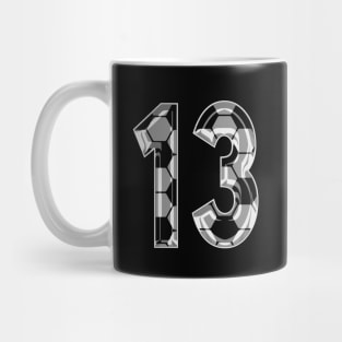 Soccer Number 13 Soccer Jersey #13 Soccer Mom Player Fan Mug